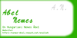 abel nemes business card